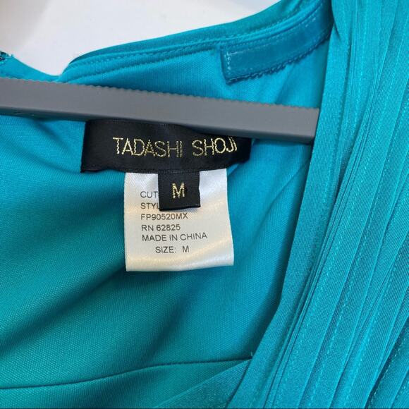 Tadashi Shoji Cap Sleeve Criss Cross Knee Length Formal Dress M - Picture 6 of 9